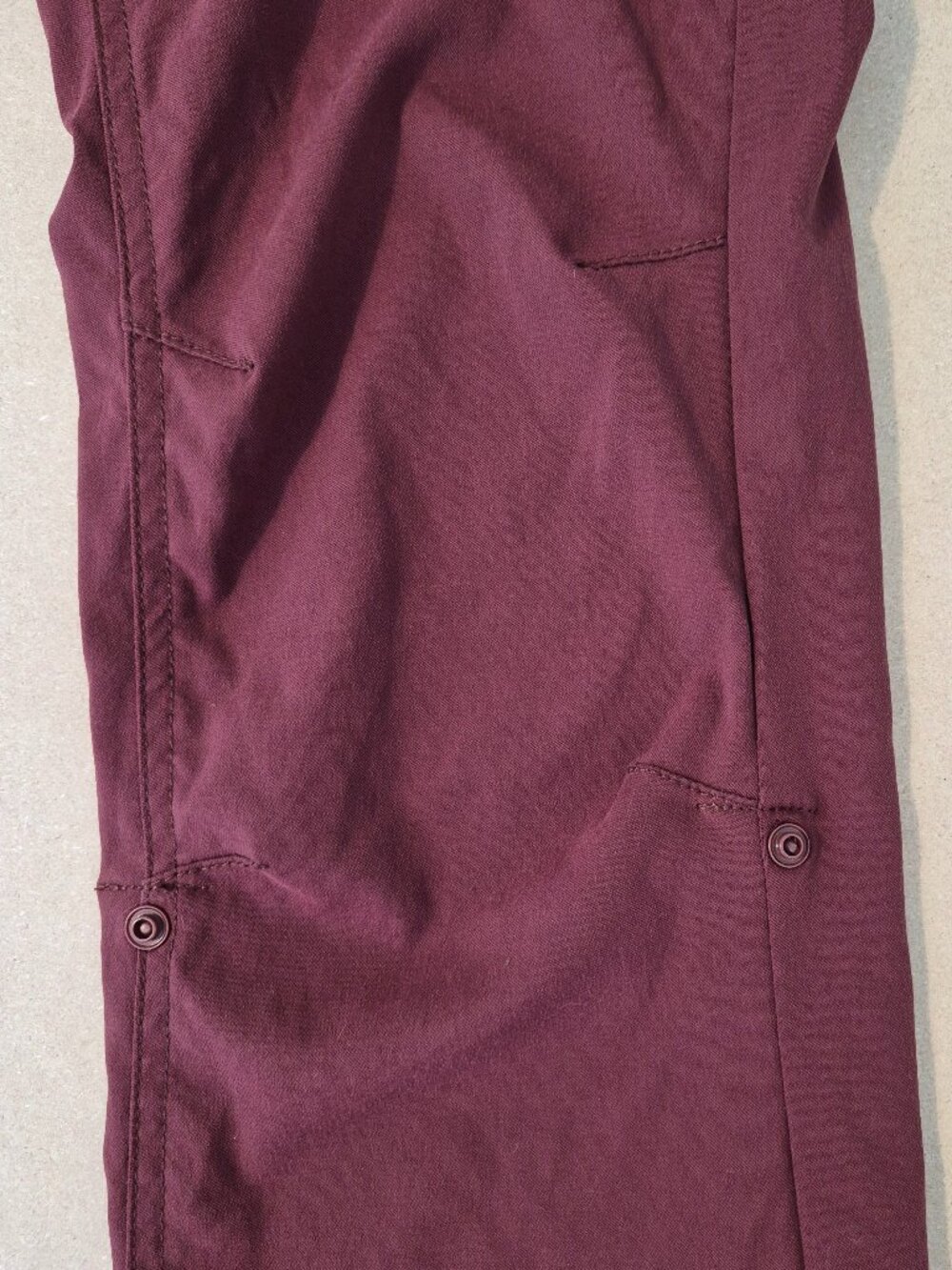 prAna Halle Pants Women’s 4 Regular Burgundy Stretch Zion Hiking Outdoor Bootcut - Picture 8 of 13